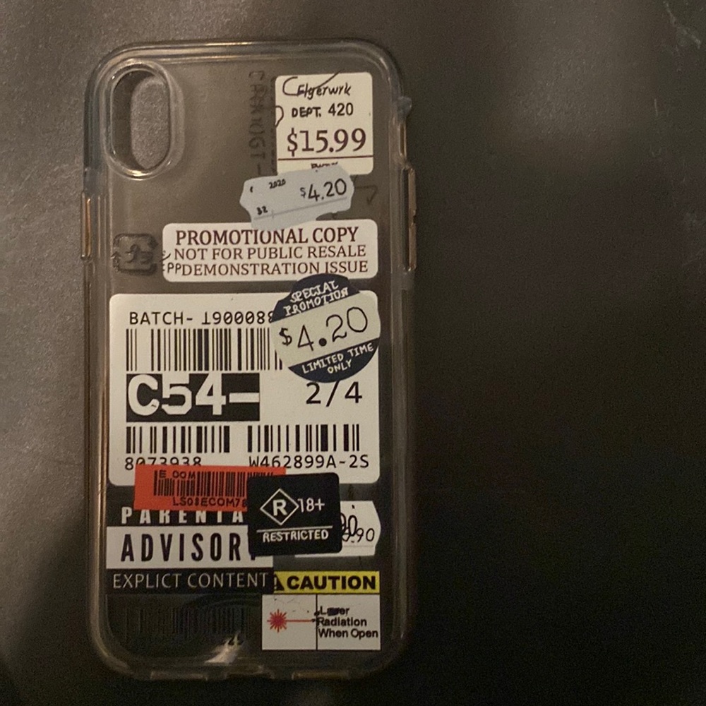 iPhone XR graphic labels case